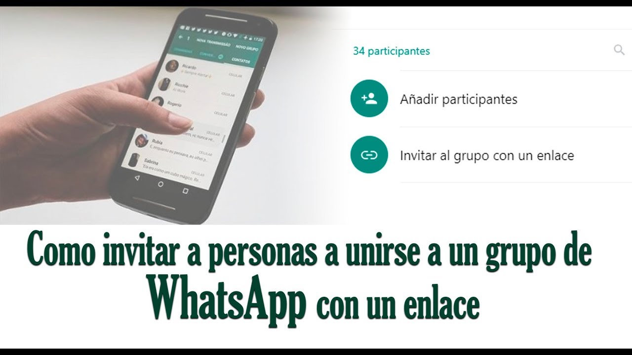 Crear un grupo y agregar personas sin tenerlos en nuestros contactos