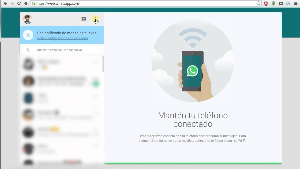 Utilizando WhatsApp Web