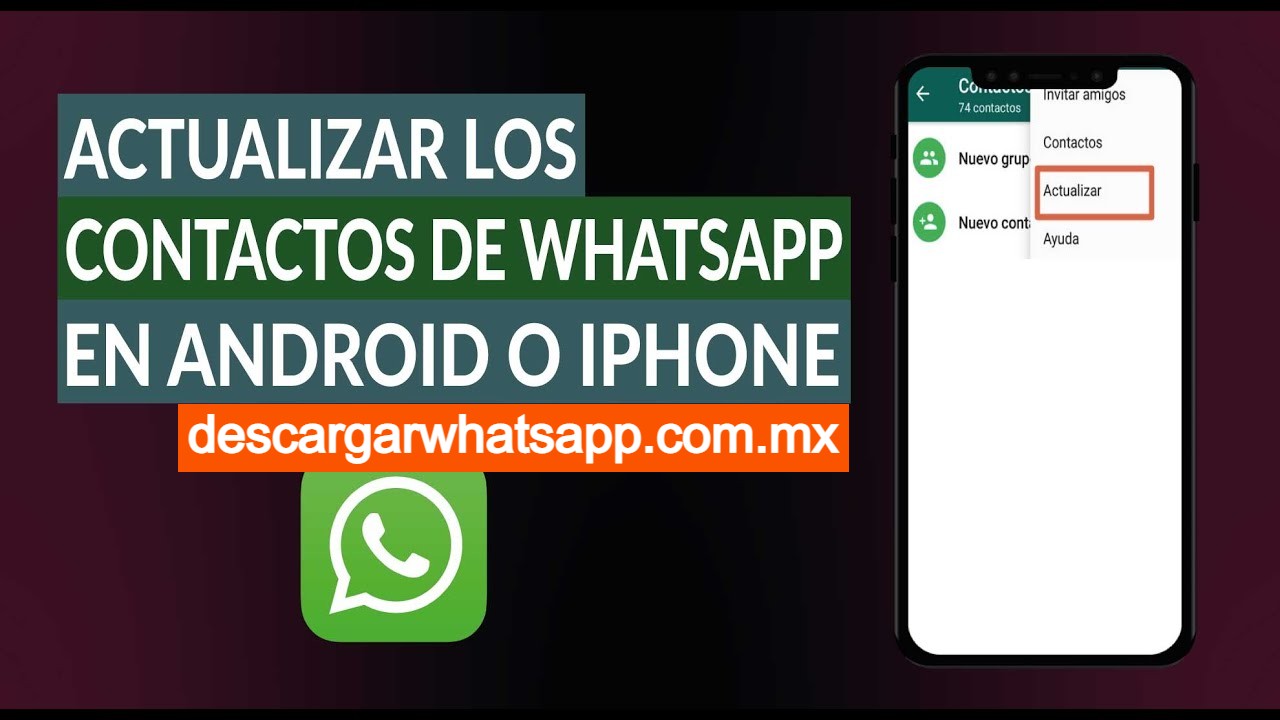 Como Actualizar contactos en WhatsApp