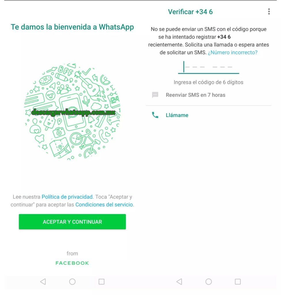 Verificar WhatsApp por mensaje de texto (SMS)