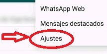 Ajustes en WhatsApp