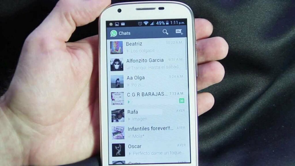 Conversaciones en WhatsApp