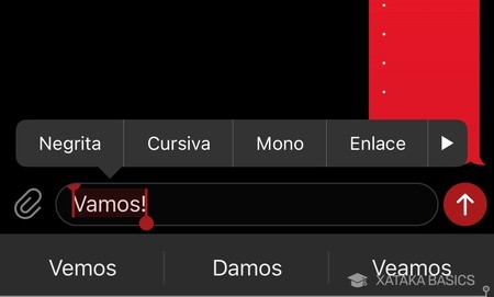 Utilizando el menú desplegable